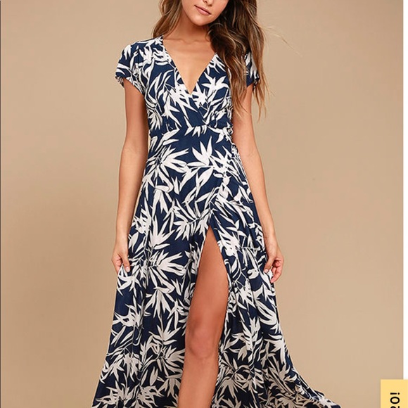 Amuse Society Provence navy blue maxi dress - Picture 4 of 4